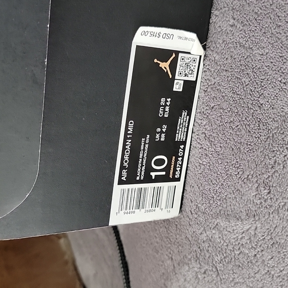 Jordan 1 mid banned (with box) - Picture 7 of 7